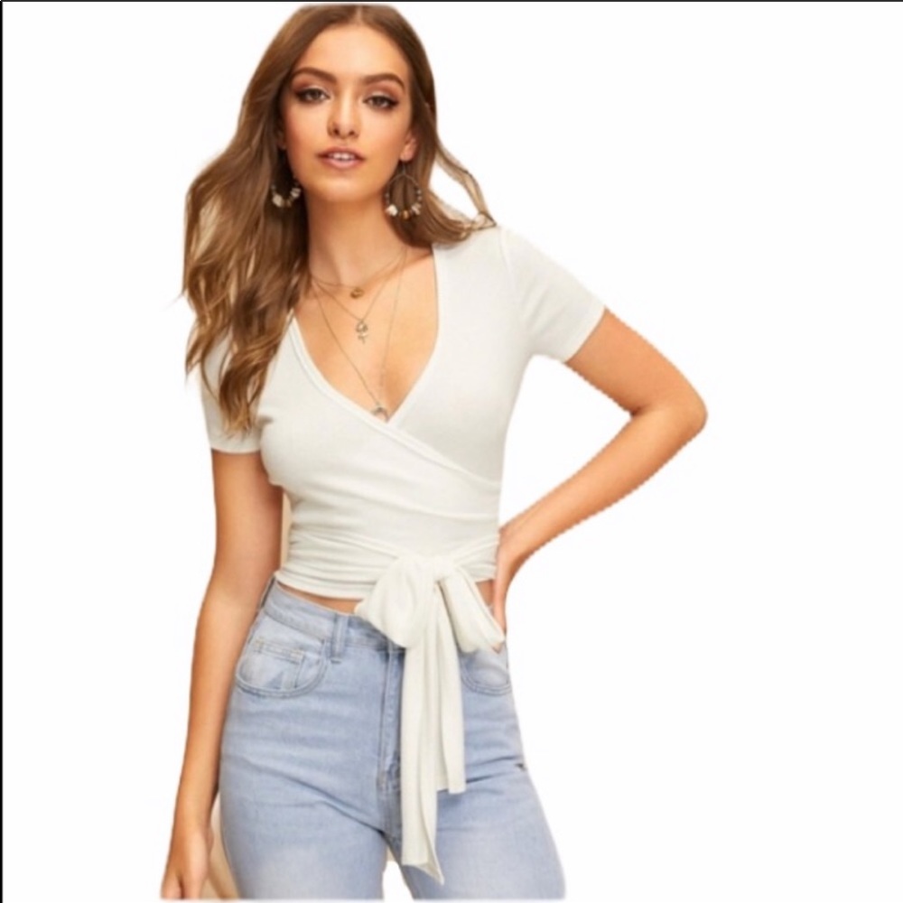 Wrap Shirt Ivory NWT